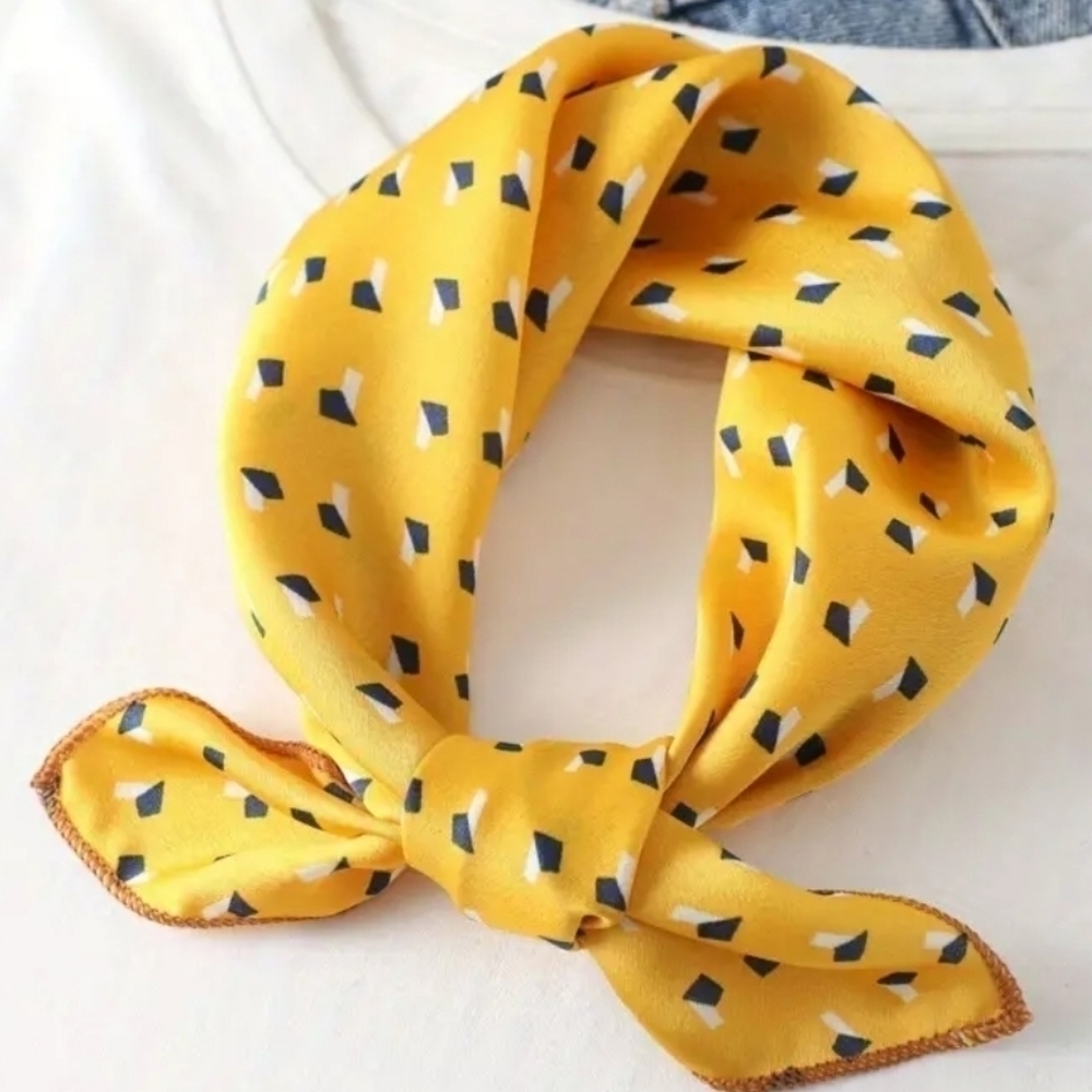 Soft Silky Fun Scarf For Head, Bag, Hair, Neck NWT